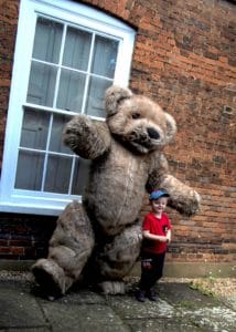 realistic teddy bear costume for hire