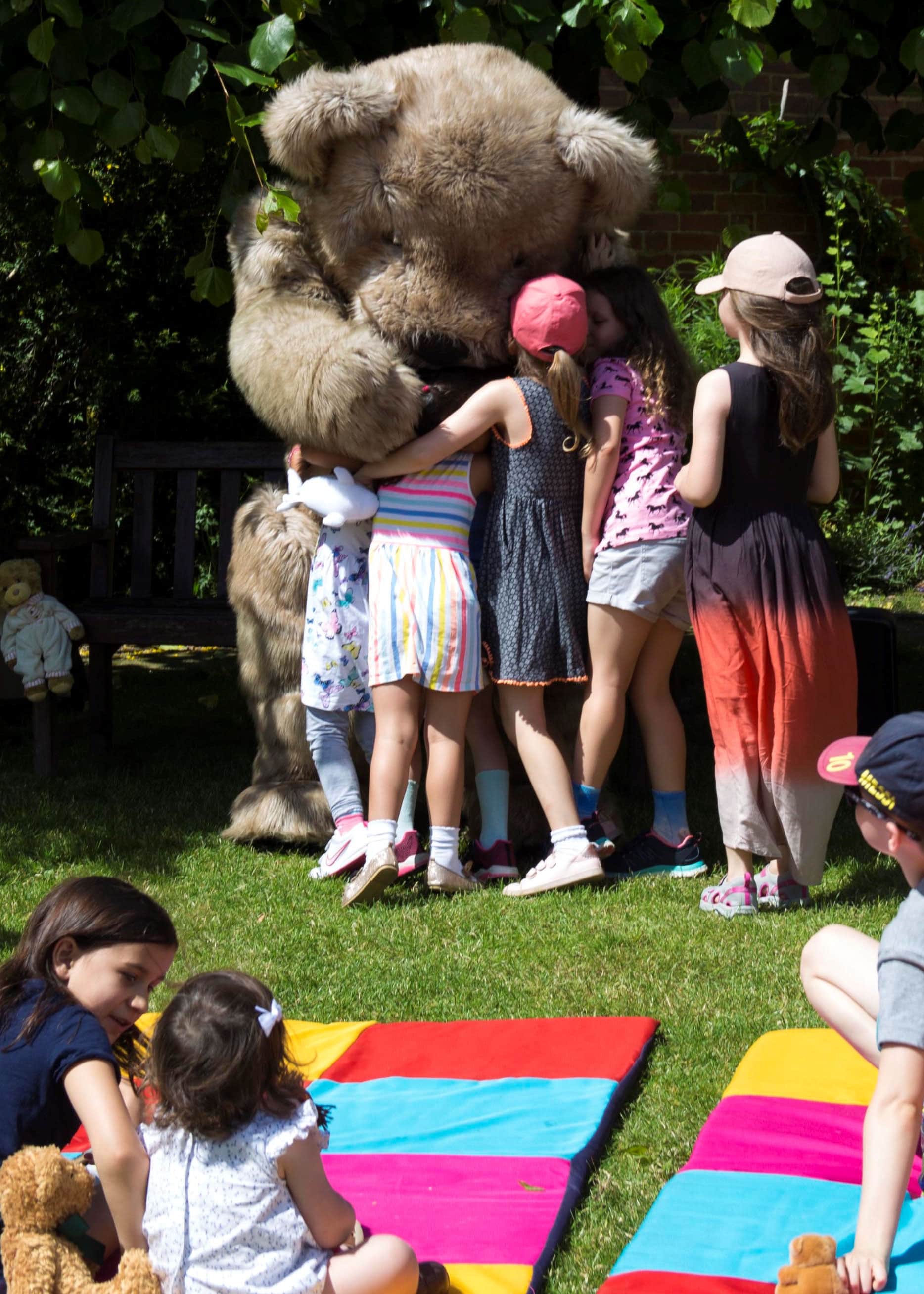 Bentley the Bear making new friends at the annual WhizzFizzFest Event