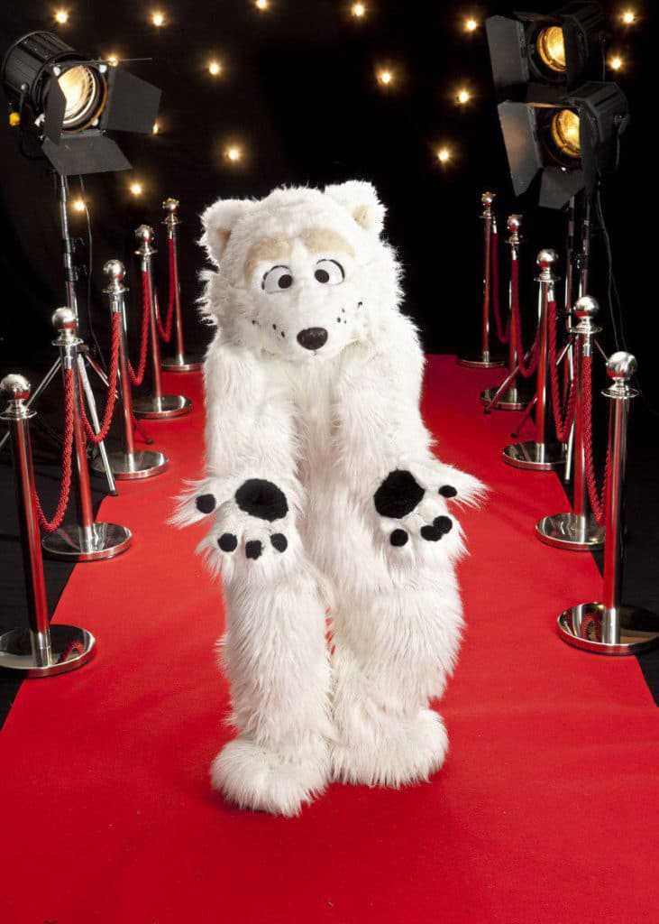 Polar bear character costume