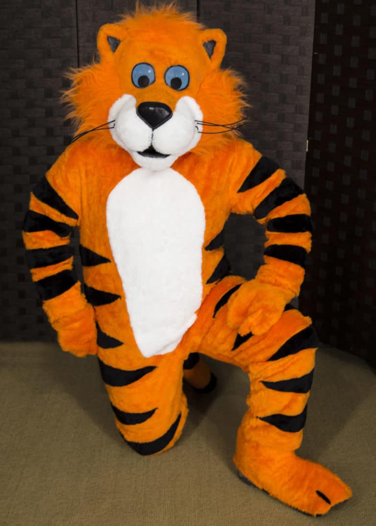 adult Tiger Mascot Costume suit
