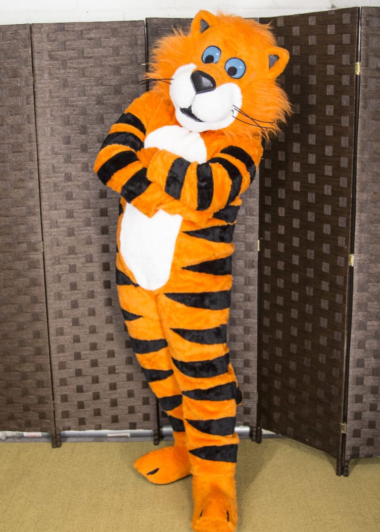 adult Tiger Mascot Costume suit