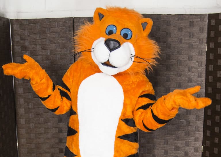 adult Tiger Mascot Costume suit