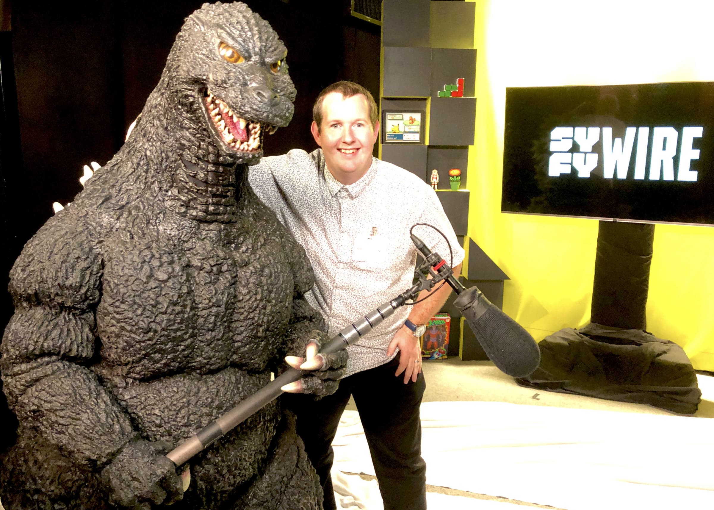 Godzilla costume at SYFY Wire NY