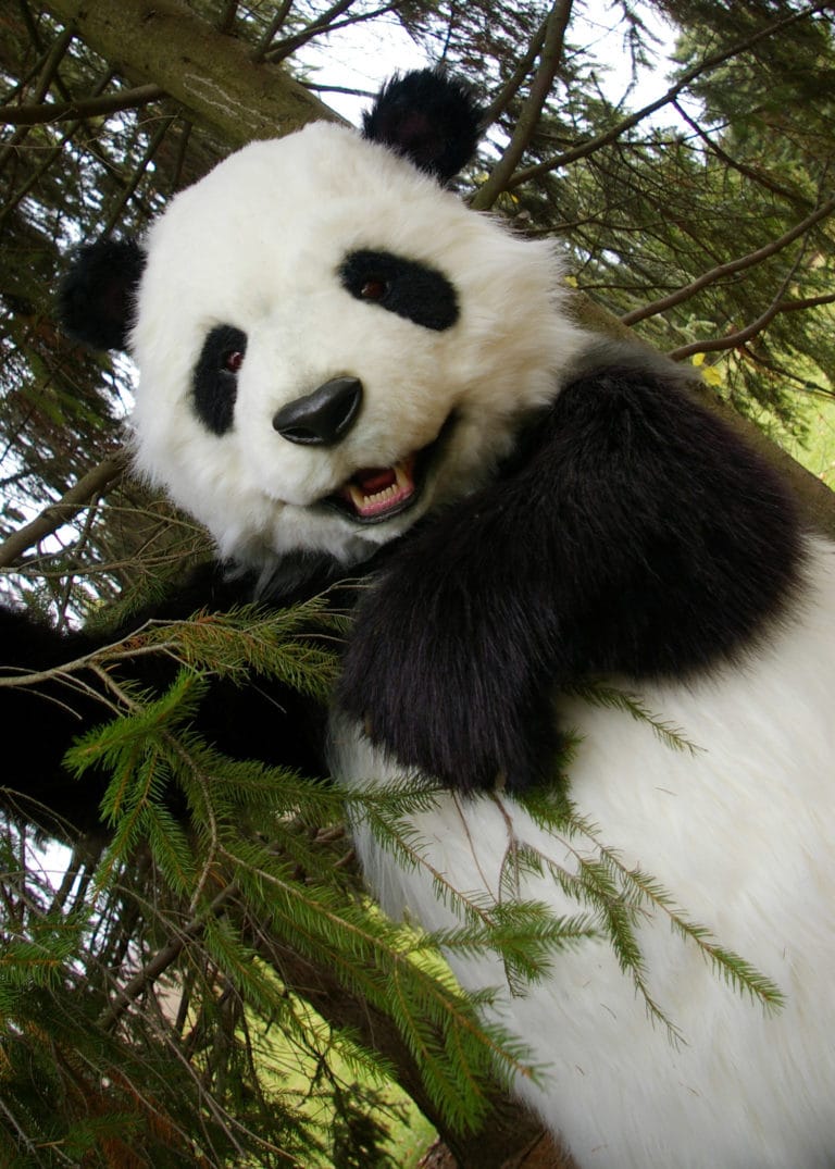realistic panda costume