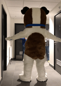 Professional mascot dog costume